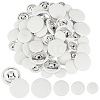   64Pcs 4 Style Cloth Shank Buttons BUTT-PH0001-26B-1