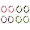 Glass Hoop Earrings EJEW-MZ00827-3