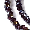 Baking Electroplate Glass Beads Strands DGLA-A039-J4mm-B22-3