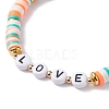 Handmade Polymer Clay Beads Bracelets Set BJEW-TA00043-01-8
