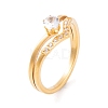 304 Stainless Steel Round Finger Ring for Women RJEW-C086-05-G-1