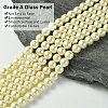 Eco-Friendly Glass Pearl Beads Strands HY-A008-8mm-RB003-3