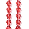 Transparent Glass Enamel Beads Strands GLAA-B021-06D-1