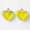 Transparent Resin Pendants X-RESI-R429-30G-1