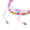 Handmade Polymer Clay Heishi Beads Stretch Bracelets Set BJEW-JB07349-02-7