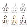 Brass Clip-on Earring Findings KK-YW0001-11-2