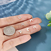 6Pcs 925 Sterling Silver Hollow Initial Beads STER-TA0001-53M-7