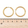 Ion Plating(IP) 304 Stainless Steel Huggie Hoop Earrings EJEW-F111B-25mm-G-3