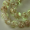 Handmade Gold Sand Lampwork Beads Strands LAMP-T007-06K-3