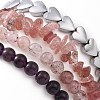 4Pcs Natural & Synthetic Gemstone Stretch Bracelet Sets BJEW-JB08946-7