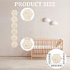 Hexagon Wood Measuring Growth Chart Rulers TOOL-WH0136-124B-2