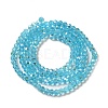 Electroplate Transparent Glass Beads Strands EGLA-A035-T3mm-L08-2