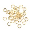 Brass Soldered Closed Rings KK-B147-05C-G-1