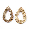 Handmade Reed Cane/Rattan Woven Linking Rings X-WOVE-T005-16-2