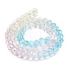 Transparent Painted Glass Beads Strands DGLA-A034-T8mm-A21-5