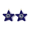 Handmade Polymer Clay & Rhinestone & Resin Big Pendants FIND-Q123-02D-1