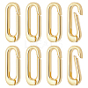 8Pcs Brass Spring Gate Rings KK-BC0015-69G-1