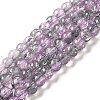 Spray Painted Crackle Glass Beads Strands X-CCG-Q002-6mm-02-1