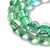 Synthetic Moonstone Beads Strands G-P528-J02-14-3