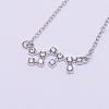 Alloy Rhinestone Pendants Necklaces NJEW-WH0007-02K-2