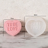 DIY Silicone Heart with Word Soap Molds PW-WG13454-03-1