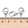 Tarnish Resistant 304 Stainless Steel Lobster Claw Clasps STAS-G035-I-4