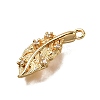 Brass Micro Pave Cubic Zirconia Pendants X1-KK-B152-13C-G-2