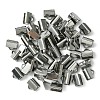 304 Stainless Steel Ribbon Crimp Ends STAS-YW0001-78B-1