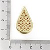 Rack Plating Brass Micro Pave Clear Cubic Zirconia Pendants KK-H474-18G-03-3