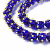 Transparent Handmade Bumpy Lampwork Beads Strands LAMP-T007-18-B08-3
