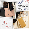 2Pcs 2 Colors Plastic Mobile Straps HJEW-GF0001-44-6