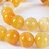 Natural Gemstone Agate Round Bead Strands G-E234-13-1