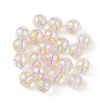 UV Plating Rainbow Iridescent Acrylic Enamel Beads LS-OACR-I003-15A-3
