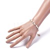 Natural Pearl Beaded Bracelets BJEW-JB04878-01-5