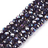 Electroplate Glass Beads Strands LS-EGLA-A044-P4mm-B11-1