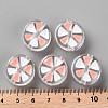 Transparent Enamel Acrylic Beads TACR-S155-005C-4