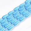 Transparent Glass Beads Strands X-GLAA-T009-004B-1