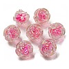 UV Plating Rainbow Iridescent Acrylic Beads OACR-P010-20G-1