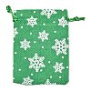 Christmas Themed Burlap Packing Pouches ABAG-L007-01A-01-2