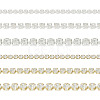  6m 6 Style Brass Rhinestone Strass Chains CHC-TA0001-04-9