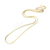 Ion Plating(IP) 304 Stainless Steel Herringbone Chain Necklace for Men Women NJEW-E076-03A-G-1
