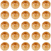 100Pcs Wood European Beads WOOD-PA0001-77-7