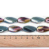 Electroplate Transparent Glass Beads Strands EGLA-N055-02I-4