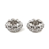 Brass Micro Pave Cubic Zirconia Beads KK-C155-14P-1