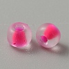 Transparent Frosted Glass Beads FGLA-TAC0008-08B-2