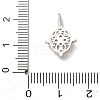 Brass Rhinestone Pendants RB-CBAFDDC-04P-3