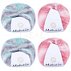 4 Skeins 2 Colors Segment Dyed Mohair Yarn OCOR-CY0002-51A-1