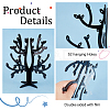 Opaque Acrylic Earring Display Tree Stands ODIS-WH0025-117-4
