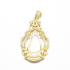 925 Sterling Silver Pendant Cabochon Open Back Settings STER-P044-02G-3