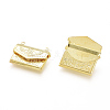 Brass Locket Pendants X-KK-G386-11G-3